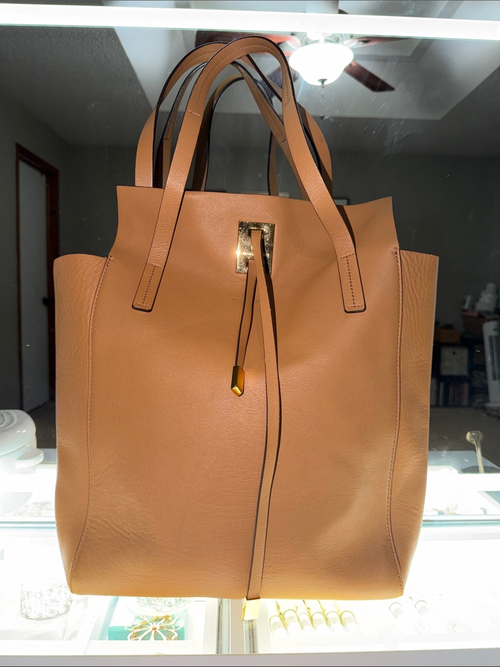 Michael Kors Miranda Brown Tote Purse